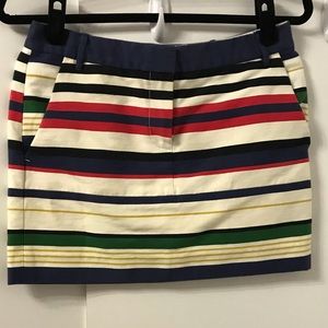 J.Crew Striped Mini Skirt